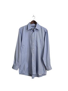 Forsyth of Canada Striped Cotton Long Sleeve Casual Button Down Sz L